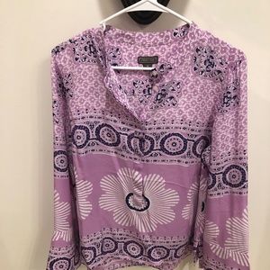 Silk tunic beautiful print